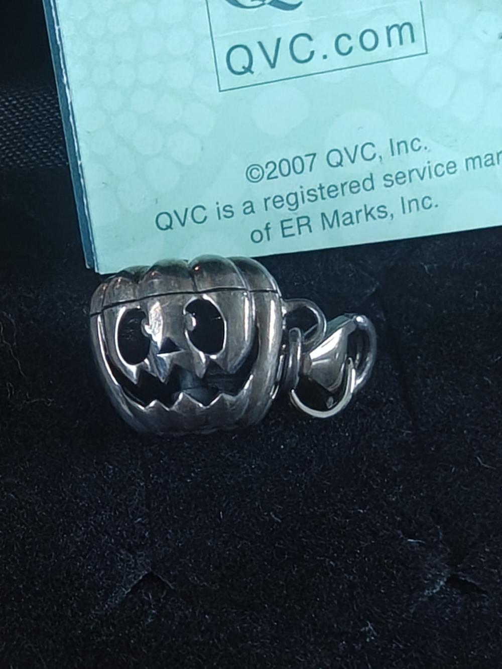 QVC Silver Pumpkin Charm